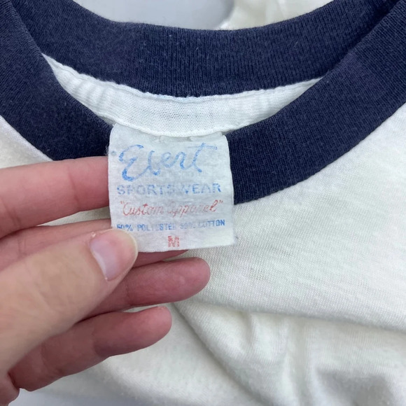 Vtg Boy Scout 70s/80s Brookville Scout Reservation White & Blue T-Shirt Size M - Picture 8 of 9